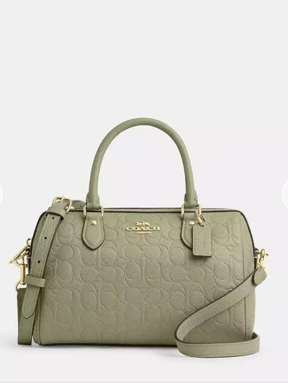 Coach Rowan Satchel Bag In Signature Leather